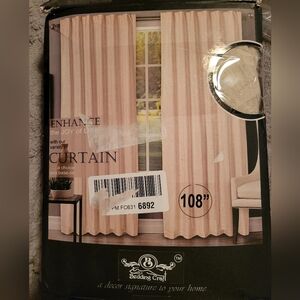 Bedding Craft Set Of 2 Panels Soft Linen Courtains Natural